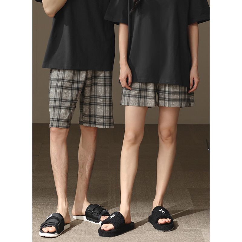 Couple's Short Summer Pajama Pants Women's Pure Cotton Casual Home Pants Men's Summer Breathable Large Pants Outer Wearing Shorts Couple's Short Summer Pajama Pants Women's Pure Cotton Casual Home Pants Men's Summer Breathable Large Pants Outer Wearing Shorts
