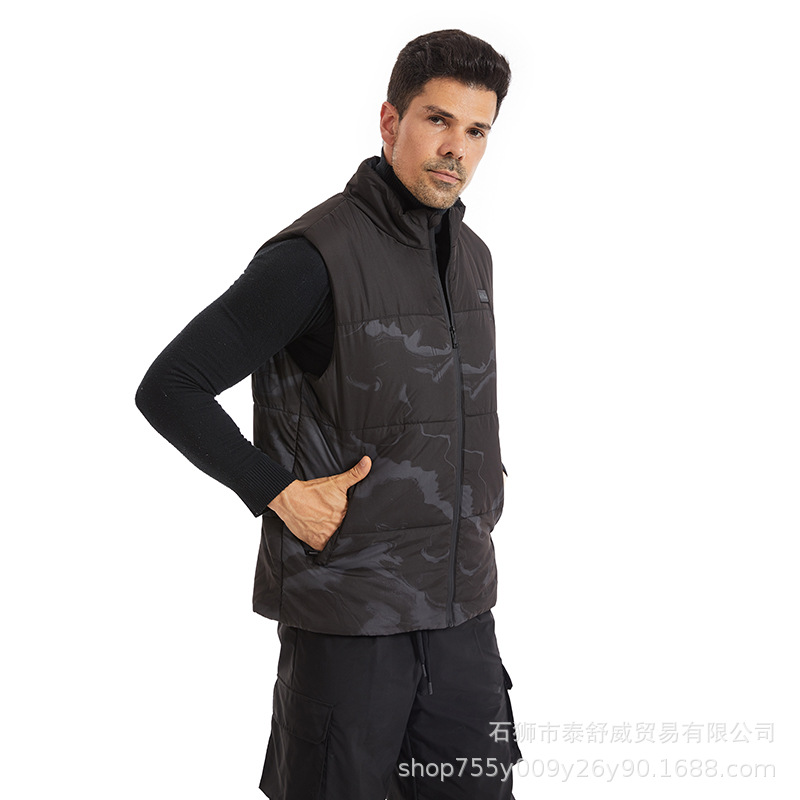 Invierno inteligente chaleco de calentamiento eléctrico de calentamiento USB chaleco de calentamiento térmico de mediana edad chaleco de calentamiento antifría