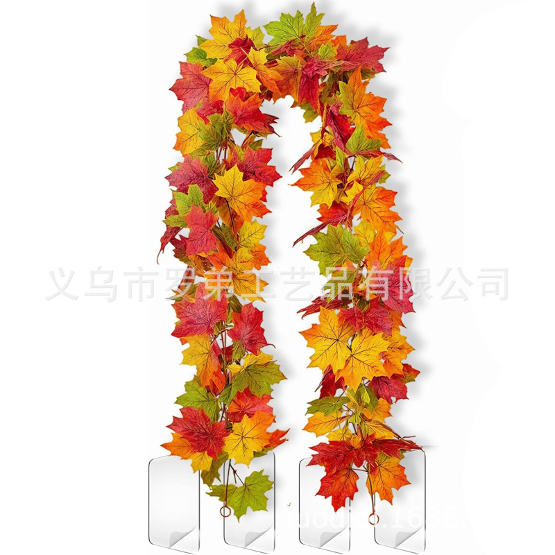 越境新製品アマゾンハロウィン秋の花輪カボチャベリードア吊り収穫祭籐リング感謝祭花輪|undefined