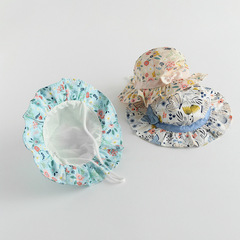 Baby Hat Korean Spring Autumn New Ins Butterfly Bow Girls Children Sun Hat Infant Fisherman Hat
