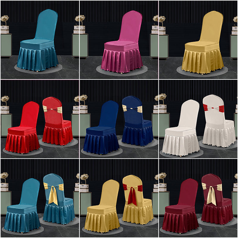 椅套餐厅椅套饭店椅套宴会厅椅套酒店椅子套宴会厅连体椅套亚马逊