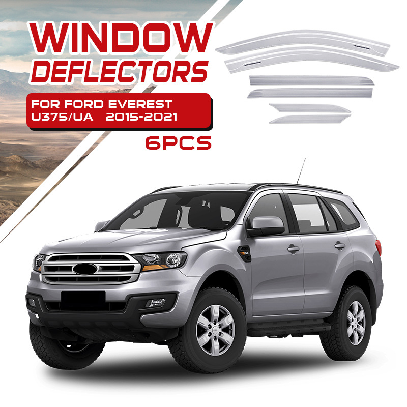 TXR es adecuado para Ford, ventana de protección de lluvia, cejas de lluvia, Ford Everest Window Deflectors image 13