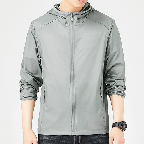 Sunscreen clothing for men, ultra-thin breathable ice silk UV protection skin-friendly clothing for summer, women's outerwear, outdoor sports windbreaker, custom-made