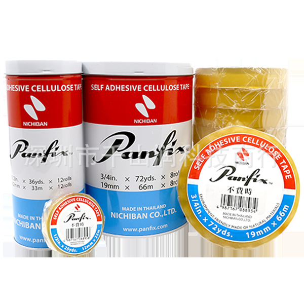 厂家批发 PANFIX不费时透明胶带3/4*72y 一筒8卷