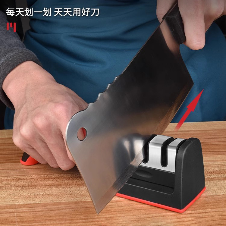 Kitchen Jade Stone Universal Knife Sharpener for Home Use, Quick Angle-Setting Sharpening Tool for Kitchen Knives and Scissors, Sharpening Stone for Stainless Steel