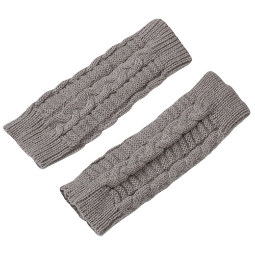 G105 short twist fashion gloves autumn and winter Korean style new knitted wool warm half-fingerless gloves for men and women