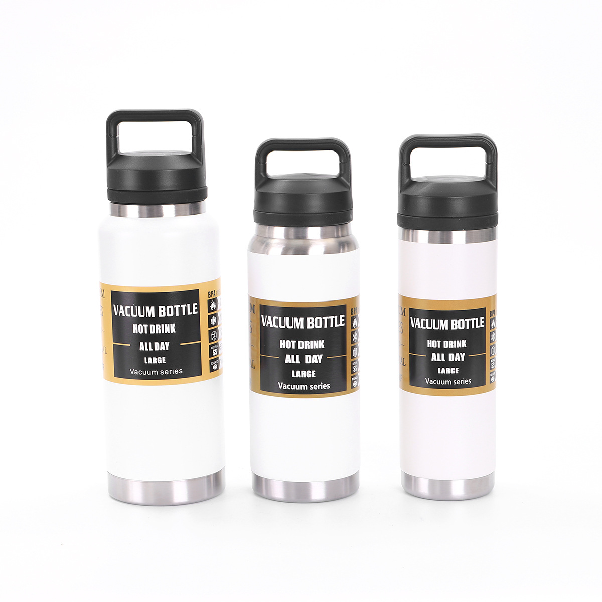 Venta caliente transfronteriza Taza de aislamiento de acero inoxidable 304 Hervidor deportivo de vacío portátil Olla de montañismo portátil al aire libre de gran capacidad