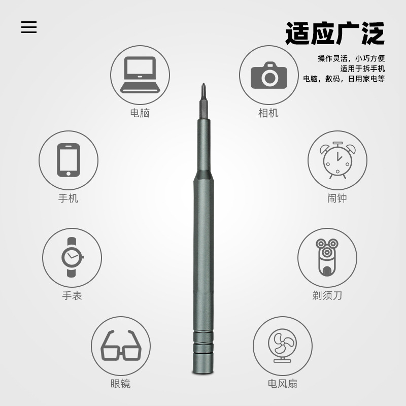 Juego de destornillador manual magnético transfronterizo 26 en 1 herramienta de reparación de desmontaje de tableta de computadora de precisión multifuncional
