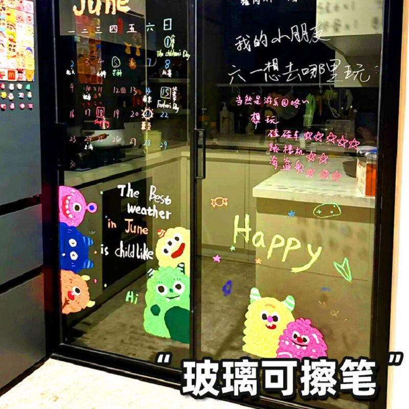 Glass Writing Pen Erasable Acrylic Marker Mirror Special Atmosphere Decoration Ceramic Mirror Acrylic Pen Writing