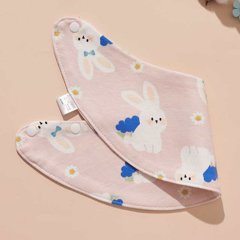 Pink rabbit [crescent bib]