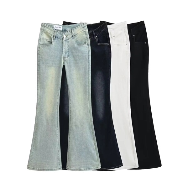 Brand sexy retro elastic jeans