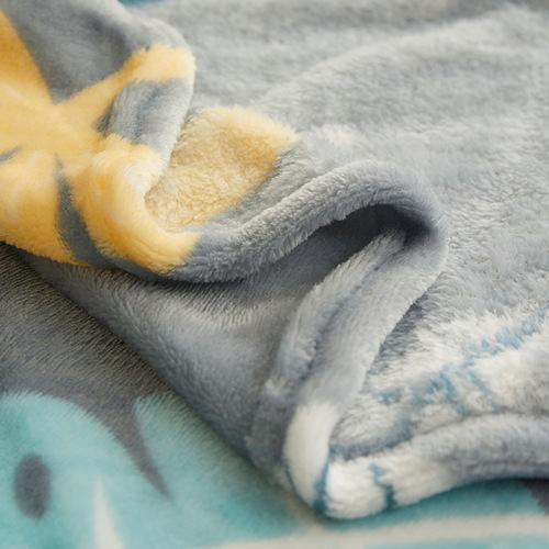 A Thick Winter/Spring Wool Blanket, Milk Fleece Insulated Office Napkin, Living Room Foldable Cute Dual-Sided Single Person