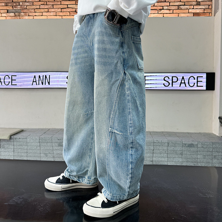 2510 Scimitar Jeans Denim Blue Trousers New Children's Miscellaneous European And American Jeans_voghion.com