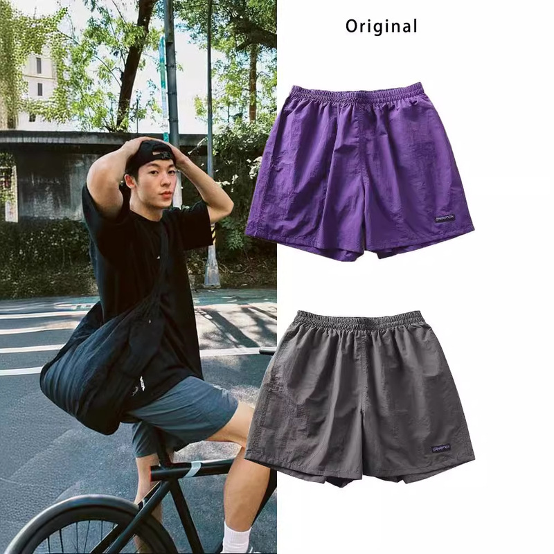 GFCPGUAN Quick-drying Quarter Nylon Fabric Shorts Men's Summer Versatile Lightweight Breathable Sports Casual Beach Pants GFCPGUAN Quick-drying Quarter Nylon Fabric Shorts Men's Summer Versatile Lightweight Breathable Sports Casual Beach Pants