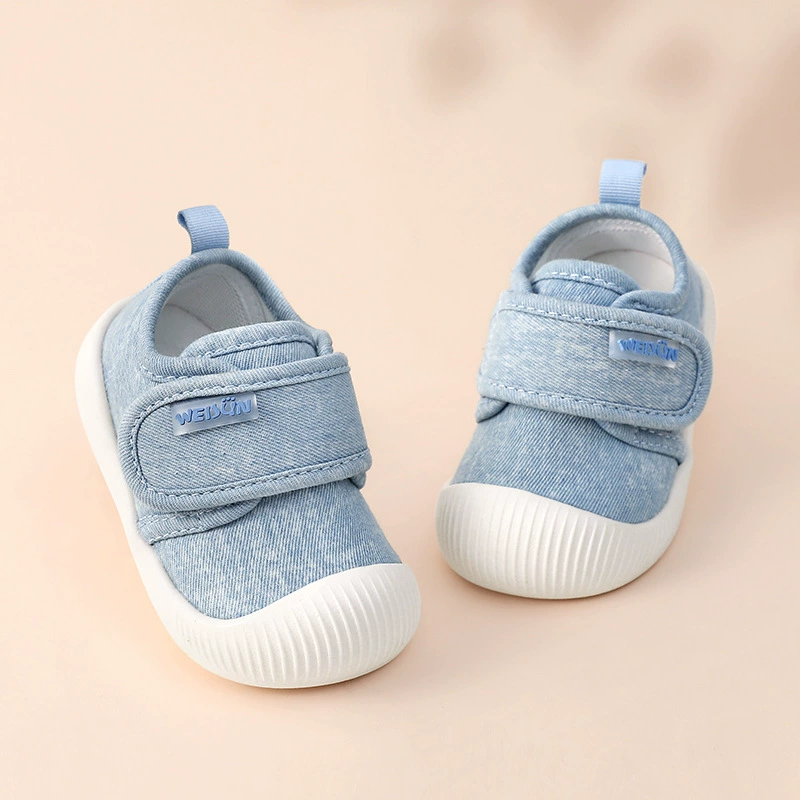 Новый 2024 весенний и осенний ходунки детская мягкая подошва нескользящая детская обувь 0-1-2 года дышащая детская обувь для мальчиков