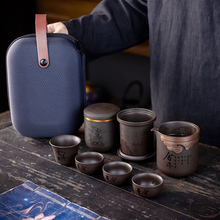 22N紫砂茶具快客杯一壶四收纳便携式小型套装功夫户外旅行游LOGO
