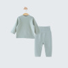 Velvet demi-season children's keep warm set suitable for men and women, thermal underwear, overall, split clothing