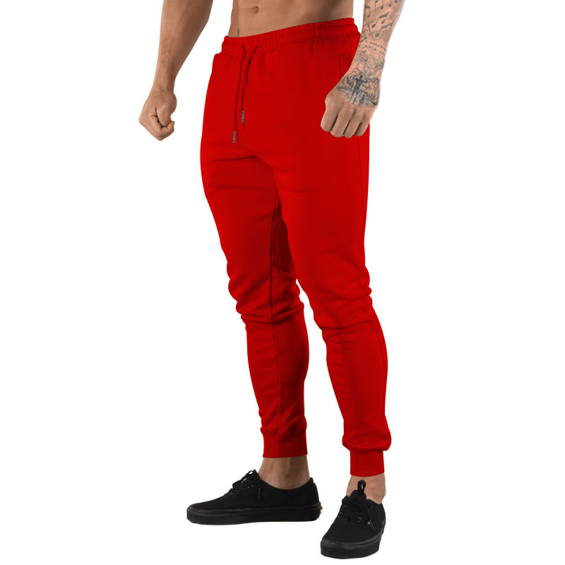 Versatile Men's Slim Fit Casual Pants With Tether Detail_voghion.com
