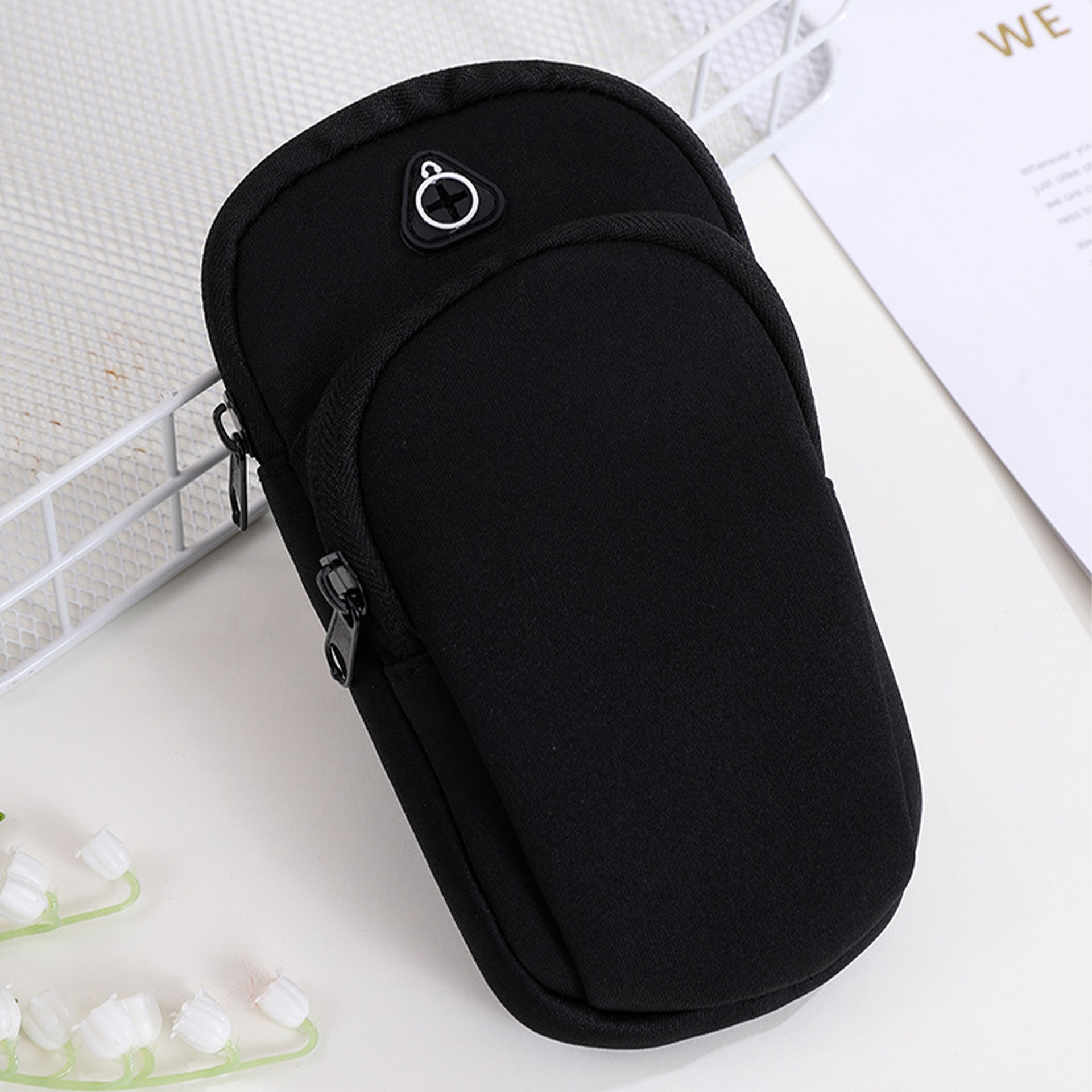 Mobile phone storage bag, sports arm bag, outdoor running wrist bag, lightweight fitness mobile phone arm bag, crossbody wrist arm pouch