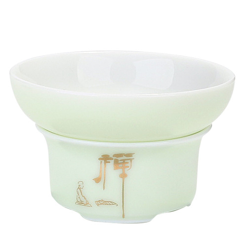Tea drain holder, ceramic tea filter, tea filter, tea brewer, separator, tea separator, tea set accessories, tea leaves