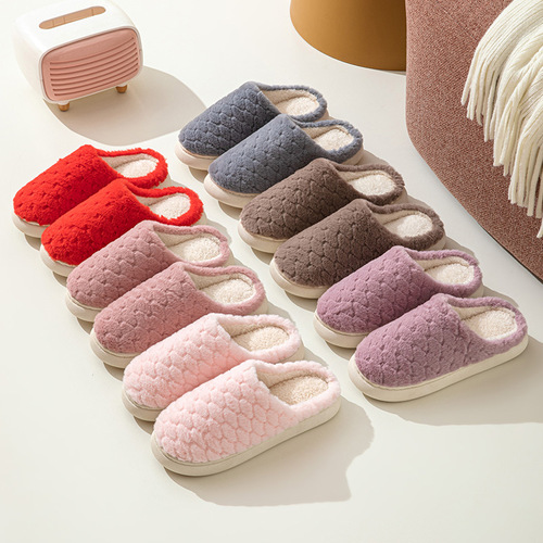 Cotton Slippers for Winter, Cute Women's Indoor Home Heating Couple Heating Cotton Slippers for Men
