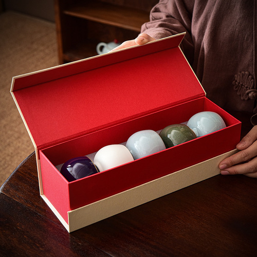 Imitation of the five famous kiln master cups in the Song Dynasty, kung fu tea set, tea cup, scent cup, opening ceremony, office souvenir wholesale