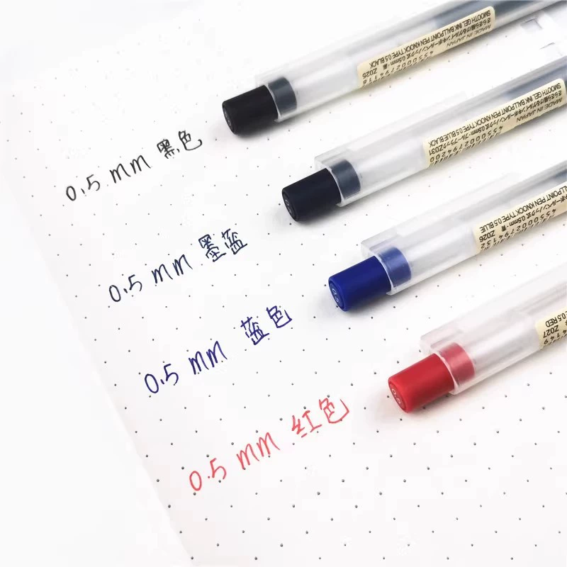 Muji, японский гель, роллер-ручка для учеников начальной школы, канцелярские товары, 2019, новая коллекция