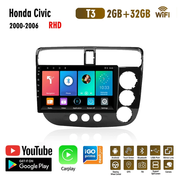 4 core 2G+32G+Carplay+WiFi RHD
