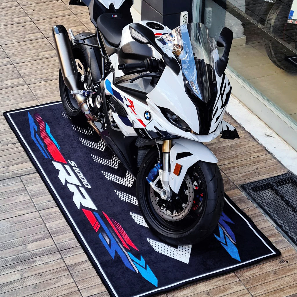 Cross-border Deplaceable Motorcycle Carpet Kawasaki Ducati Motorcycle Team Display Special Crystal Velvet Floor Mat Bedside Mat
