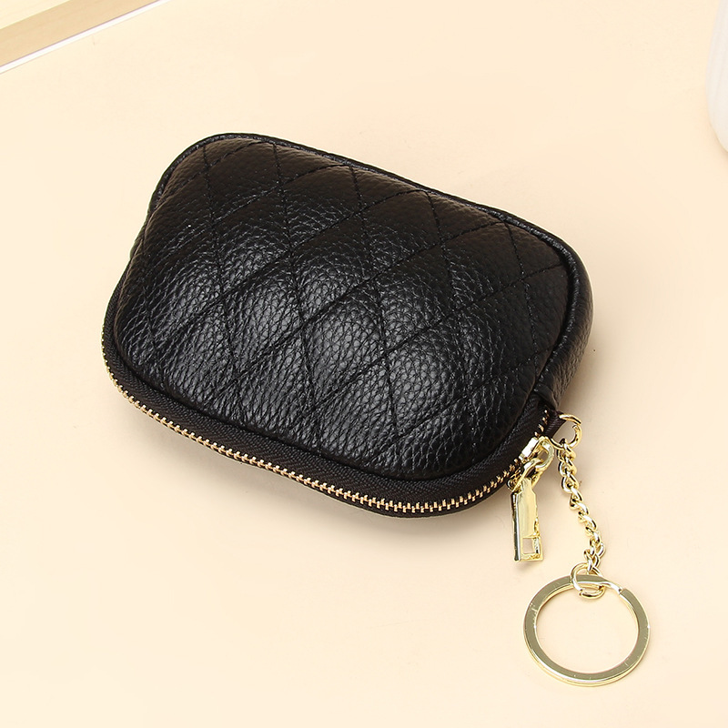 Coins with diamond pattern for keys with zipper