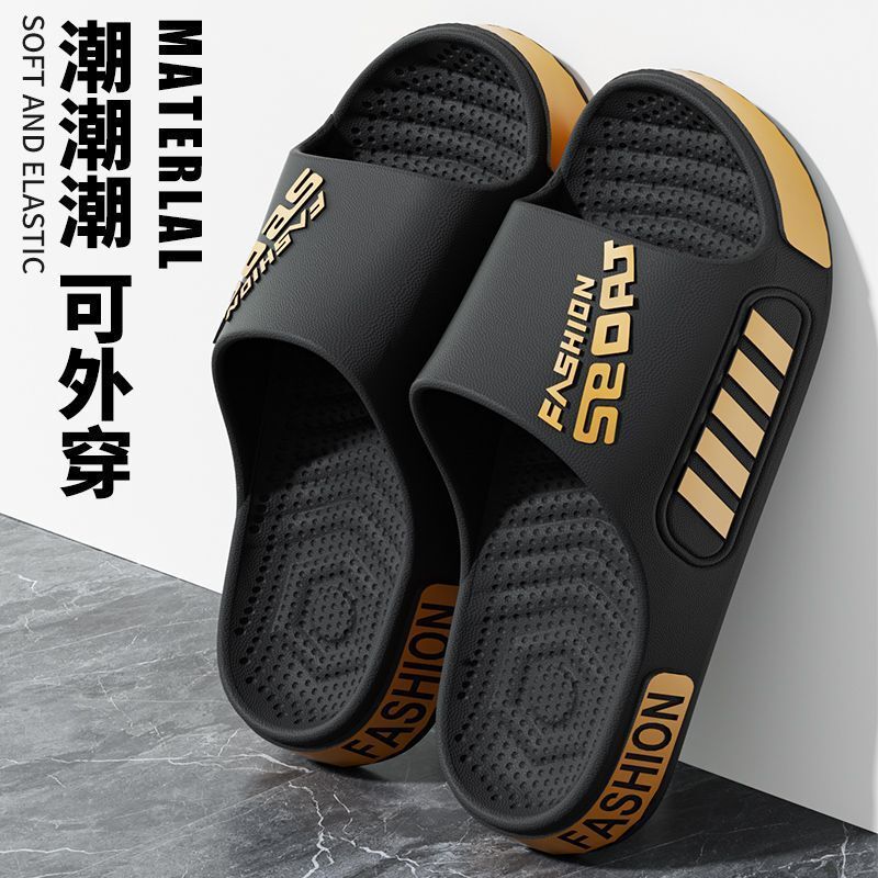 Odor-resistant men's summer large-size 2025 new indoor home slippers, widened non-slip sports men's shoes wholesale