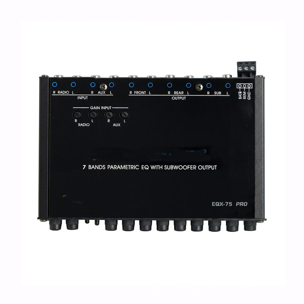 Cross-Border Hot-Selling Car Equalizer 7-Band Equalizer Car Audio Eq Tuning Crossover Amplifier Power Amplifier