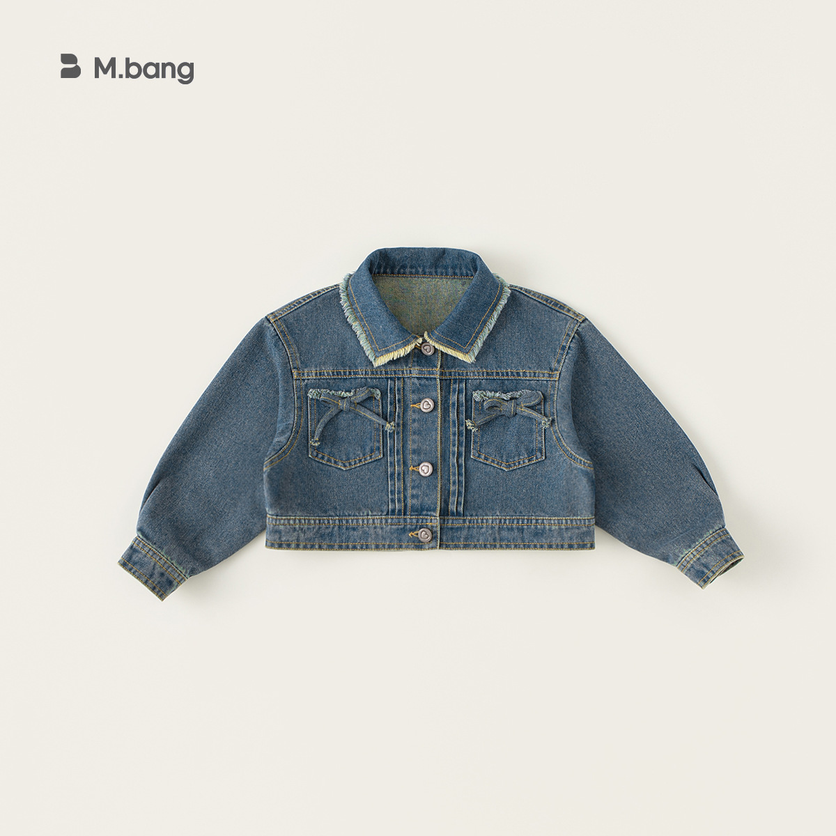 Yubao ropa infantil primavera niña vaquero chaqueta con solapa primavera y otoño niña falda de dos piezas