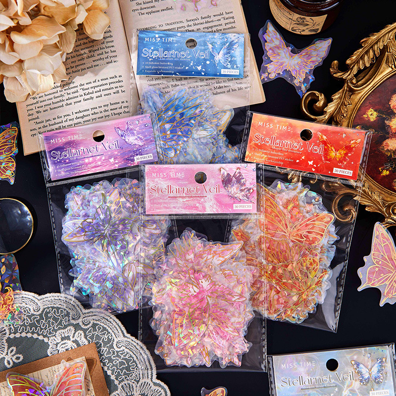 Pegatinas de mariposa PET