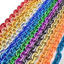 美国球队赛事LOGO项链节日派对球队球迷ABS粗项链夸张嘻哈大链子