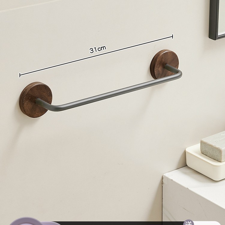 Black walnut-31cm thickened slipper rack-gun gray
