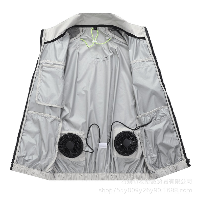 25 años de verano nuevo enfriamiento enchufable aire acondicionado ropa de ventilador de enfriamiento al aire libre fábrica directa al por mayor transfronterizo