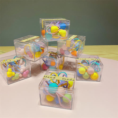 High elastic baby hair tie rubber band does not hurt the hair tie love headband girls headwear candy hair rope children's hair accessories