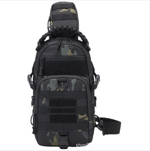 军迷胸包多功能防水户外运动单肩包男士胸包跨境战术斜挎包牛津布