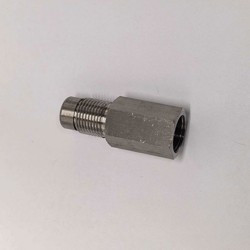 In-stock cross-border best-selling universal car modification accessories stainless steel sensor 180-degree extension connector M8*1.5