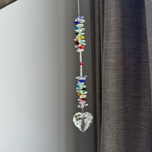 2025 Sunshine Catcher Pendant Exquisite Butterfly Sunflower Faceted Ball Crystal Pendant Romantic Rainbow New Style