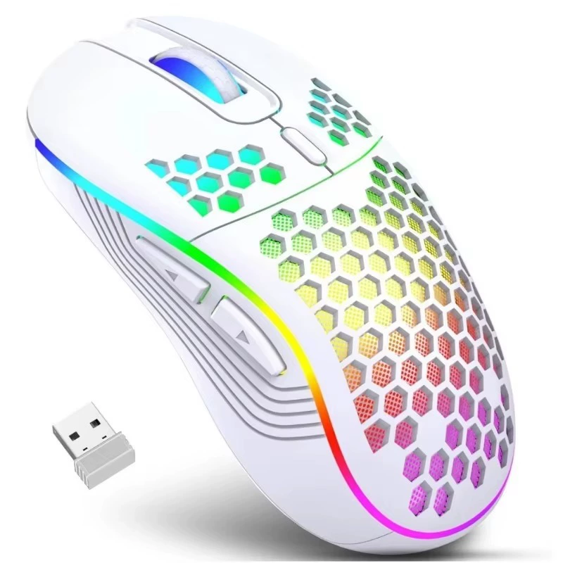 Беспроводная игровая мышь с RGB подсветкой, подходит для офиса и деловых задач, проводная киберспортовая мышь 7200DPI, заводская готовность к штоку