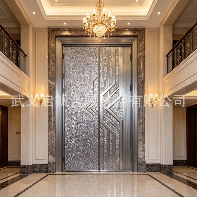Door manufacturer supplies steel embossed door panels, multi-process laminated panels, and processing materials for entrance doors for bulk project supply