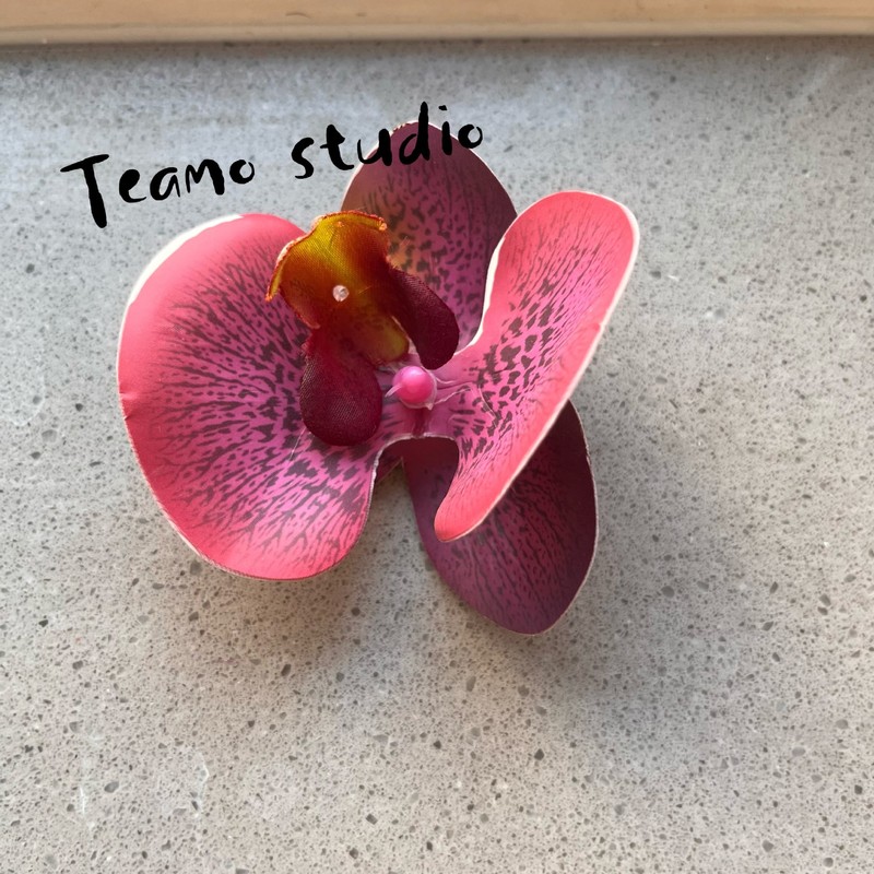 胡蝶蘭シミュレーション花お土産3dプリントフィルム高品質花頭装飾風呂敷精致結婚式|undefined