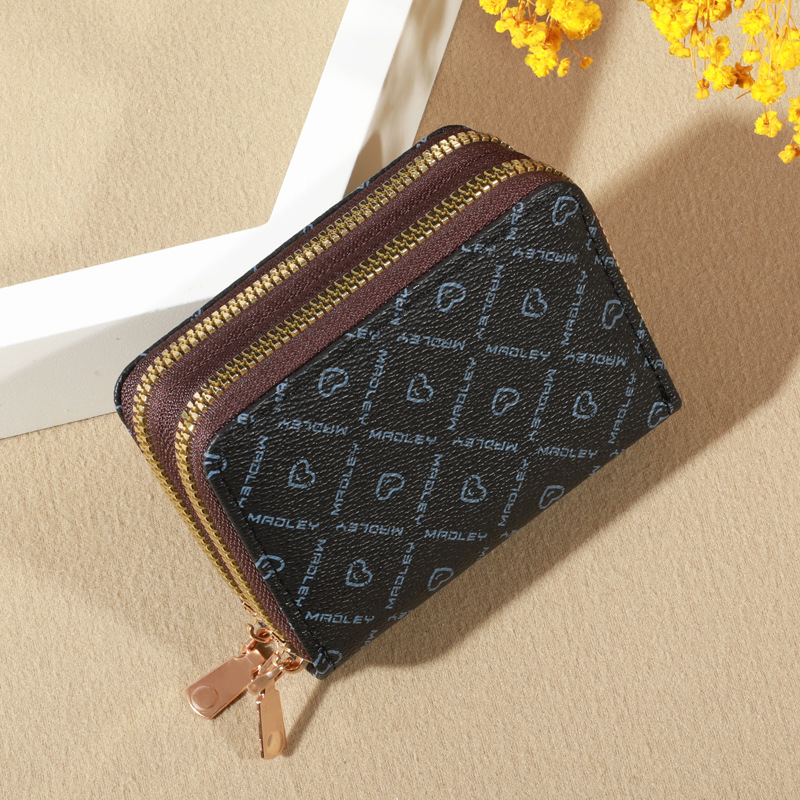 letter Pattern All Seasons Season Women's Gender Women's Letter Pu Leather Zipper Wallets
