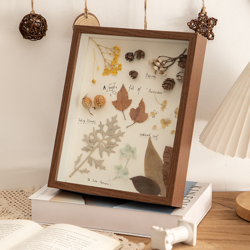 Wooden handmade table 8 inch picture frame DIY three-dimensional hollow 3cm5cm dried flower photo frame wall eternal flower display frame Wooden handmade table 8 inch picture frame DIY three-dimensional hollow 3cm5cm dried flower photo frame wall eternal flower display frame