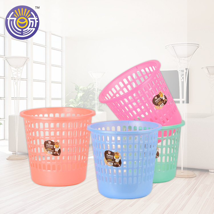 Round trash can household trash can plastic trash can Kitchen sanitary bucket study office paper basket wholesale Round trash can household trash can plastic trash can Kitchen sanitary bucket study office paper basket wholesale