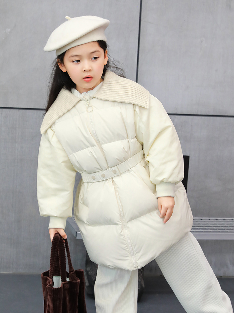 Winter velvet children's down jacket