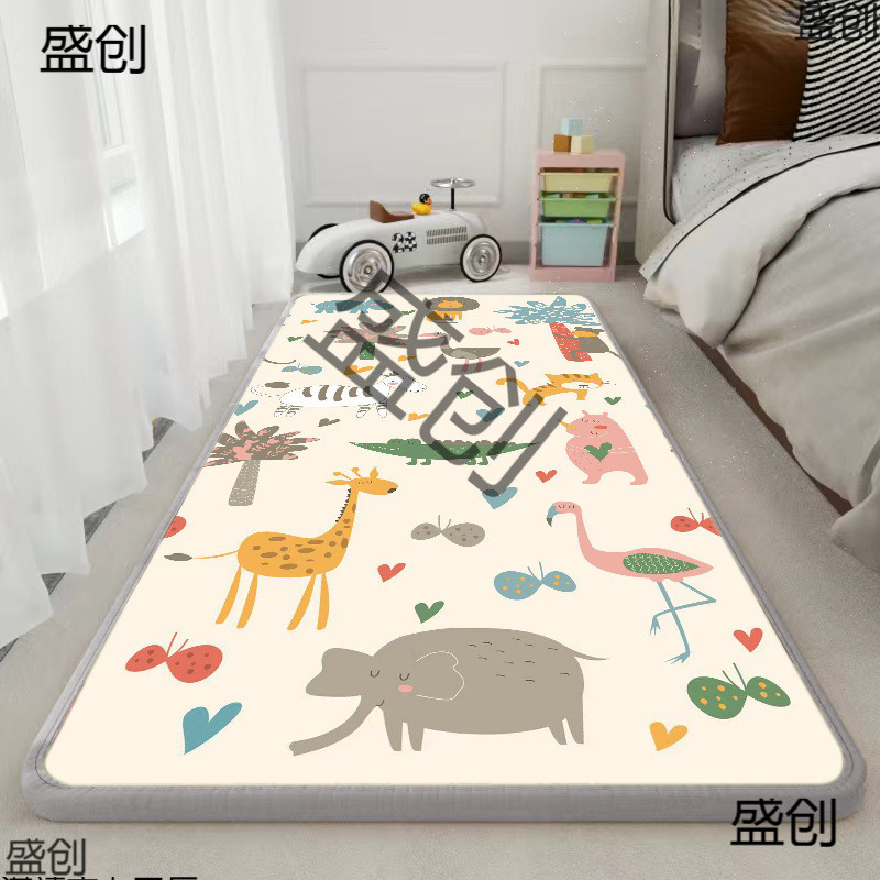 Thickened Anti-Fall Climbing Mat Long Anti-Bed Anti-Fall Floor Mat Baby Children's Carpet New Home Foot Mat Anti-Slip