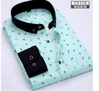 2025 Camisa de solapa de hombre de moda nueva transfronteriza Camisa de hombre de comercio exterior casual de negocios de rayas verticales frescas